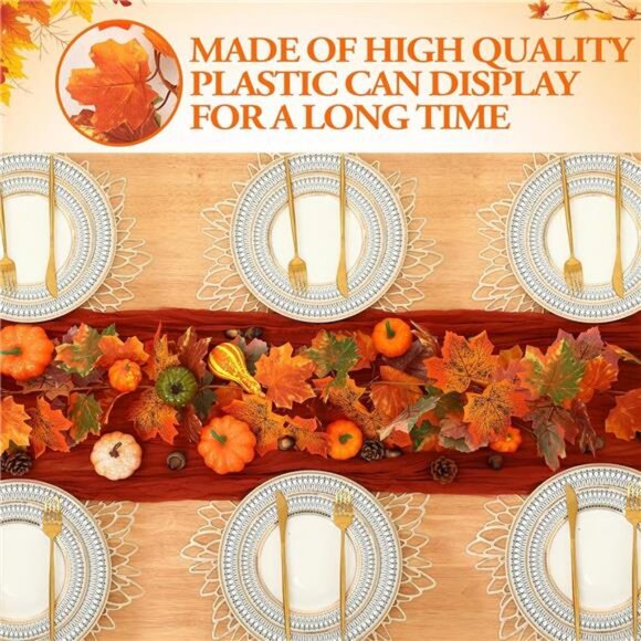 Fall Decorations for Home Thanksgiving Autumn Party Favors Terracotta Table - Picture 6 of 7